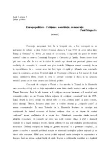 Recenzie - Europa politică - cetațenie, constituție, democrație - Pagina 1
