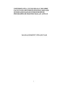 Management Financiar - Pagina 1
