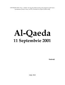 Al-Qaeda și 11 Septembrie 2001 - Pagina 1