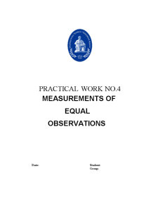 Measurements of Equal Observations - Pagina 1