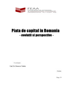 Piața de capital în România - evoluții și perspective - Pagina 1