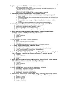Teste grilă pentru examen la Bazele Managementului - Pagina 2