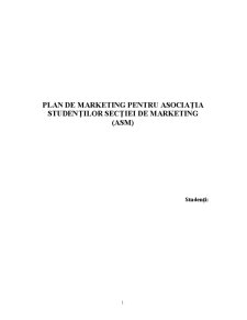 Plan de Marketing ASM - Pagina 1