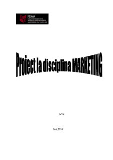 Proiect la Marketing - SC Sfy SRL - Pagina 1