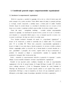 Considerații Generale asupra Comportamentului Organizațional - Pagina 2