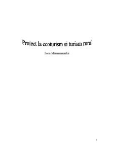 Proiect la ecoturism și turism rural - Zona Maramureșului - Pagina 1