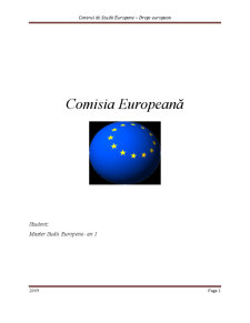 Comisia Europeană - Pagina 1