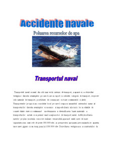 Accidentele navale - poluarea resurselor de apă - Pagina 2