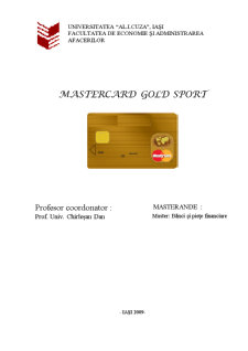 Mastercard Gold Sport - Pagina 1
