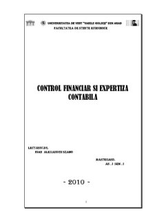 Managementul și Control Financiar Contabil - Pagina 1