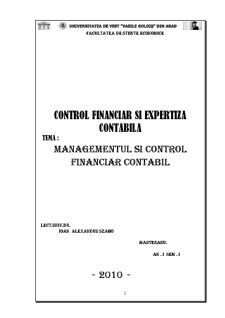 Managementul și Control Financiar Contabil - Pagina 2