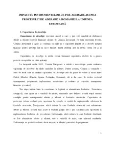 Impactul Instrumentelor de Pre-aderare Asupra Procesului de Aderare a României la Uniunea Europeană - Pagina 1
