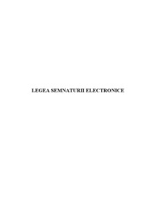 Legea semnăturii electronice - Pagina 1