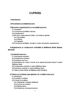 Lucrare de practică - tehnică bancară - Raiffeisen Bank Simleu Silvaniei - Pagina 2
