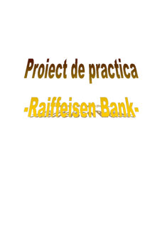 Proiect de practică - Raiffeisen Bank - Pagina 1