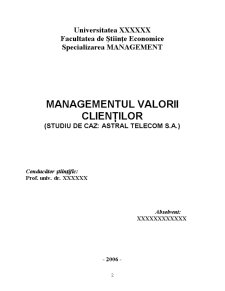 Managementul Valorii Clienților - Pagina 2