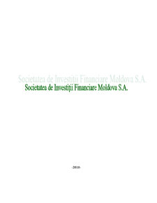 Societatea de Investiții Financiare Moldova SA - Pagina 1