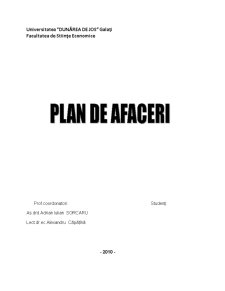 Plan de afaceri - SC Colț de Rai SRL - Pagina 1