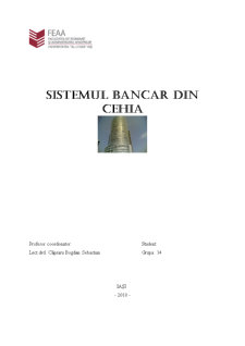 Sistemul Bancar din Cehia - Pagina 1