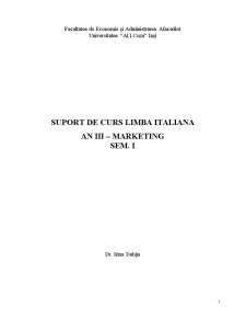 Curs de limba italiană - Pagina 1