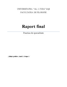 Raport de practică - Organizația Locală PSD Botoșani - Pagina 1