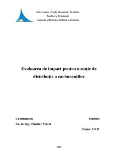 Evaluarea de Impact pentru o Stație de Distribuție a Carburanților - Pagina 1