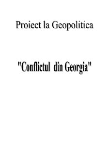 Conflictul din Georgia - Pagina 1