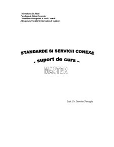 Standarde și Servicii Conexe - Pagina 1