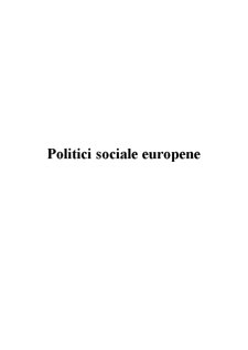 Politici Sociale Europene - Pagina 1