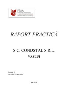 Practică SC Condstal SRL - Pagina 1