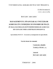 Managementul Financiar al Unităților Agricole - Pagina 1