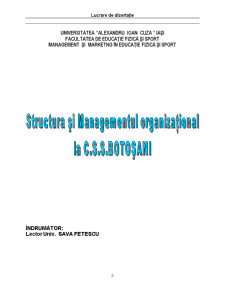 Structura și managementul organizațional la CSS Botoșani - Pagina 2