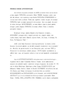 Primele Erezii Antitrinitare - Pagina 1