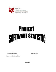 Proiect Software Statistic - Pagina 1