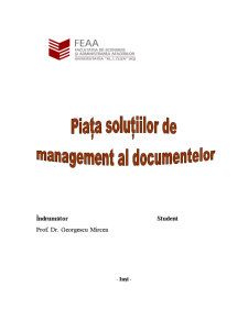 Piața Soluțiilor de Management al Documentelor - Pagina 1
