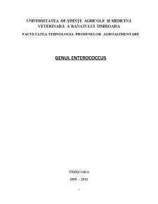 Genul Enterococcus - Pagina 1