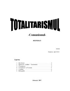 Totalitarismul - Comunismul - Pagina 1