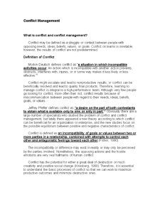 Conflict Management - Pagina 1