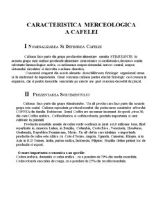 Caracteristica merceologică a cafelei - Pagina 1