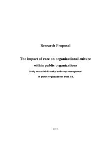 The impact of race on organizational culture within public organizations - Pagina 1