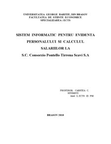 Sistem informatic pentru evidența personalului și calculul salariilor la SC Consorzio Pontello Tirrena Scavi SA - Pagina 2