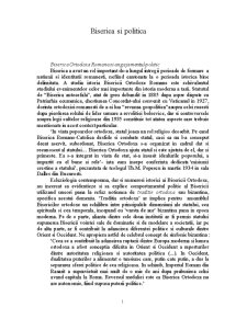 Biserica ortodoxă română și angajamentul politic - Pagina 2