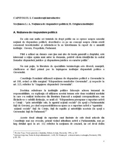 Răspunderea Politică a Guvernului și Membrilor săi în Dreptul Românesc și Comparat - Pagina 4