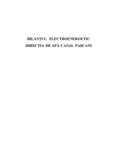 Bilanțul electroenergetic - Direcția de Apă Canal Pașcani - Pagina 2