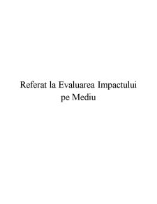 Evaluarea Impactului pe Mediu - Pagina 1
