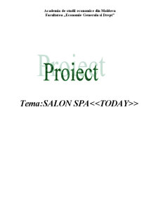 Proiect Economic - Salon Spa - Today - Pagina 1