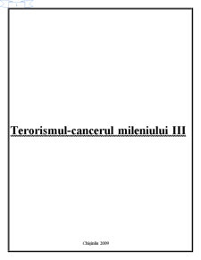 Terorismul - problemă contemporană - Pagina 1