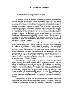 Managementul Sportiv - Pagina 1