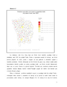 Populația totală în raport cu factorii demografici natalitate și mortalitate la nivelul județului Vaslui, în anul 2000 - Pagina 5
