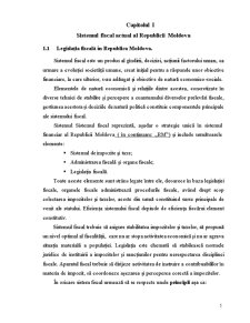 Sistemul Fiscal al Republicii Moldova - Aliniere la Standardele Europene - Pagina 4